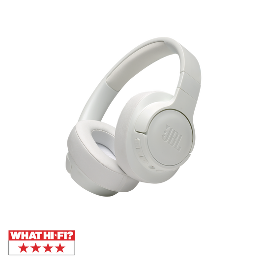 JBL Tune 750BTNC - White - Wireless Over-Ear ANC Headphones - Hero